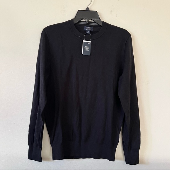 J. Crew Soft cotton cashmere blend crewneck pullover sweater size XS black - Picture 3 of 7